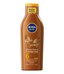 NIVEA SUN Tropical Bronze sollotion SPF 6 (200 ml), solskydd för långvarig solbränna utan solbränna, solskyddsmedel med karotinextrakt och E-vitamin