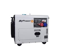 ITCPower-Generador eléctrico diésel insonorizado Full Power Trifásico y monofásico, potencia máxima 7,9KVA(400V)-5,6KW(230V), dispone de ATS-para emergencias, apoyo solar o caída de red. DG7800SET