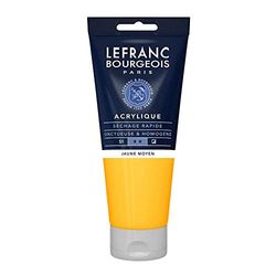Lefranc Bourgeois Acrílico fino, amarelo de cádmio médio, 200 ml