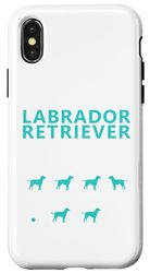 Carcasa para iPhone X/XS Camisa Labrador Retriever | Truco de Labrador Retriever Stubborn