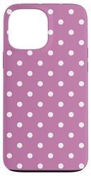 Pois viola chiaro e bianco per donne ragazze pois Custodia per iPhone 13 Pro Max