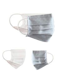 Community Masks 2-pack set unisex makeshift mask reversible mouth protection mask mouth and nose protection reversible mask with print cotton BCI washable