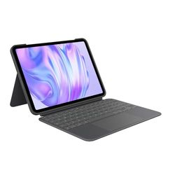 Logitech Combo Touch per iPad Pro da 11 pollici (M4)(2024) Custodia con tastiera - Tastiera staccabile retroilluminata con supporto, digitazione comoda, modalità multiuso, Layout ITA QWERTY - Grafite