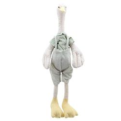 Wilberry - Linen - Goose in Dungarees Soft Toy - WB004226