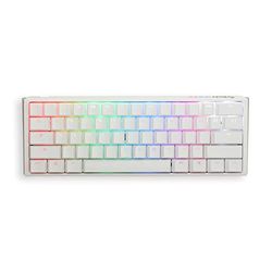 Ducky One 3 Classic Pure White Mini Gaming Tastatur, RGB LED - MX-Silent-Red (US)
