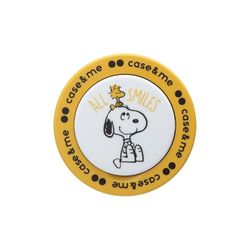 case&me Peanuts universele telefoonhouder magnetische iPhone-houder, compatibel met MagSafe, geel