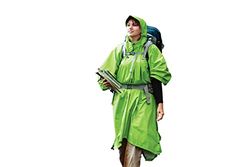 Sea to Summit - Nylon poncho & tarp - Lichte & waterdichte regenbescherming - Met capuchon - Beschermt grote rugzak - Tentzeil voor 2 personen - Wandelen - Apple Green - 400 g