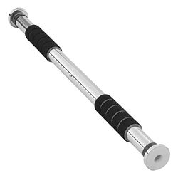 Ultrasport 2-vägs Pull-Up Bar, individuellt justerbar till dörrar med längd 66,5-93cm, pull-up bar av robust stål, max. vikt upp till 100 kg, dörrstång för effektiv träning av överkroppen, Krom/Svart