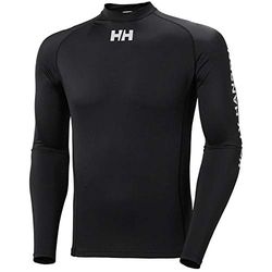 Helly Hansen Uomo Waterwear Rashguard, 2XL, Nero