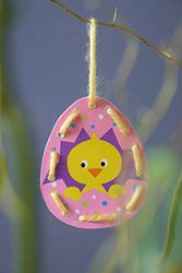 Vervaco grucce di Pasqua Decorazioni Kit di Ricamo, Multicolore, 18.5 x 26 cm, Set di 2