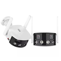 OBA-DL-T20 Telecamera Wi-Fi Esterno Doppia Lente Angolo Visione 180° 4K Visione Notturna A Colori Starlight Audio Bidirezionale