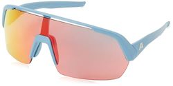 ALPINA Unisex Turbo HR zonnebril, blauw (Smoke-Blue Mat), eenheidsmaat