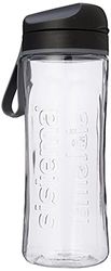 Sistema Hydrate Tritan Swift Waterfles, 600 ml, lekvrije waterfles, BPA-vrij, zwart