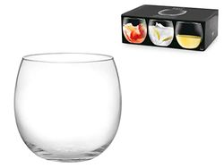 H&h set 6 bicchieri vino bubbly in vetro trasparente cc 320
