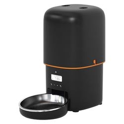 EMOS Distributeur automatique de nourriture 4 l - Distributeur de nourriture pour animaux de compagnie - Distributeur de nourriture sèche pour chat et chien avec minuterie programmable - Distributeur