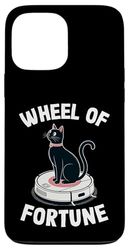 Wheel Of Fortune Cat On Robot Vacuum Cleaner Cat Case for iPhone 13 Pro Max