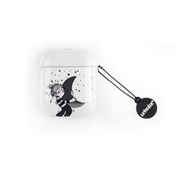 Custodia sottile in TPU lucido con design Silver Moon di La Voatile per Apple Airpods. Compatibile con Airpods 1 e 2.