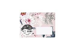 Clairefontaine 55031C - Pack of 20 Gummed Printed Envelopes - C6 Format 11.4x16.2cm - 120g - Light Pink Color - Botanic Garden Theme - Invitation for Events and Correspondence - Pollen Range
