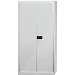 BISLEY Armario Universal con 4 estantes galvanizados, 5 oh, Metal, 645 Gris Claro, 40 x 91,4 x 195 cm