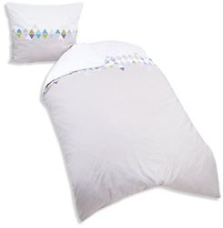 Mate & Rose – Juego de Cama, algodón, Multicolor, 155 x 220 cm, 2 Unidades de Medida