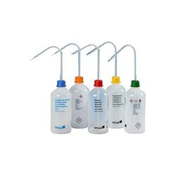 vitlab 1332909 Seguridad Frasco con vent de Cap, polietileno de baja densidad, N- hexan, 500 ml (12 unidades)