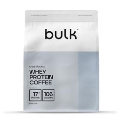 Bulk Whey Protein Coffee, Mocha Latte, 500g, 16 Servings, 17g Protein per Serving, Real Coffee, High-Protein Shake for Muscle Support