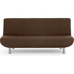 ECOMMERC3 Universal and Versatile 3 Seater Sofa Cover - Brown Protector Easy to Install for Back, Seat and Arms