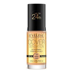 Eveline Cosmetics Cover Sensation Fondotinta a Lunga Tenuta e Copertura Totale No. 109 - Formula Cremosa con Cellule Staminali Vegetali PhytoCellTec e Vitamina E, 30 ML