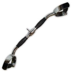 POWER EXTREME Unisex - volwassenen handvat LAT-stang AR, zilver/zwart, één maat
