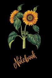 Journal: 200 pages. Pretty sunflower themed. Ideal for adults, kids and schooling.