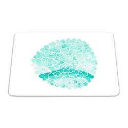 Bonamaison, Tappetino per mouse rettangolare, con stampa digitale, antiscivolo, per ufficio e casa, dimensioni: 22 x 18 cm