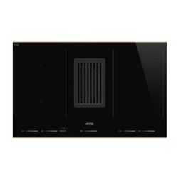 Induction hob with 4 heating zones and built-in hood from Smeg Universal - HOBD682D1