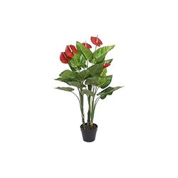 Decoratieve plant DKD Home Decor Rood Groen PVC (70 x 70 x 110 cm)