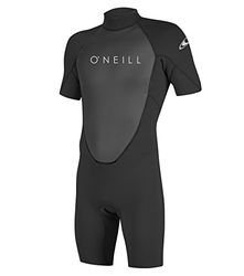 O'Neill Wetsuits Reactor-2 2mm Back Zip Spring Combinaison Men's, Black/Black, MS