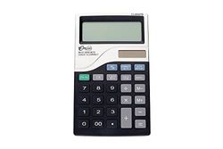 Calcolatrice in plastica a doppio funzionamento con tutte le funzioni necessarie, adatta per scuola, lavoro e casa. 130 x 78 x 14 mm numeri ben visibili