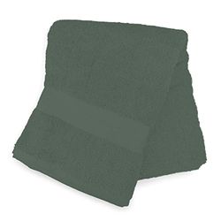 Soleil d'ocre Toalla de baño de algodón 500 gr/m2 Lagune, 70 x 130 cm, Verde (Kaki)
