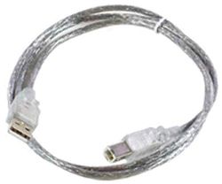 Microconnect USBAB3T câble USB 3 m USB A USB B Transparent - Câbles USB (3 m, USB A, USB B, Male connector / Male connector, Transparent)