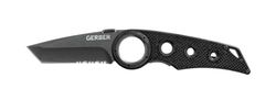 Gerber Składany nóż kieszonkowy z klipsem kieszonkowym, długość ostrza: 7,6 cm, Remix Tactical Folding Knife, czarny, 31-003641