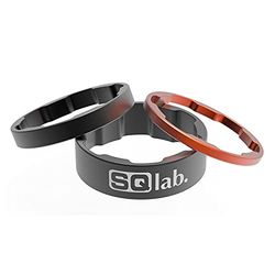 Sqlab Conjunto de espaçadores de 1 peça de substituição, adultos unissexo, preto-laranja, 2,5/5 / 10 mm