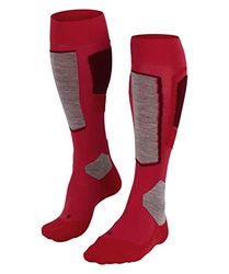 FALKE Sk4 Advanced W Kh Lana Filo Funzionale Caldi Sottili, Calzini da sci Donna, Rosso Rose 8680-O, 35-36