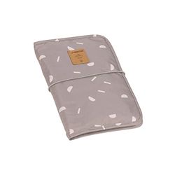 Lässig Nappy Bag with Changing Mat & Travel Wet Wipes Compartment/Changing Pouch Blocks Taupe