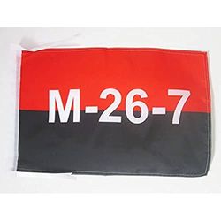 26 juli Beweging in Cuba Vlag 45x30 cm koorden - Fidel Castro Cubaanse revolutie KLEINE vlaggen 30 x 45 cm - Banier 18x12 in Hoge kwaliteit - AZ FLAG