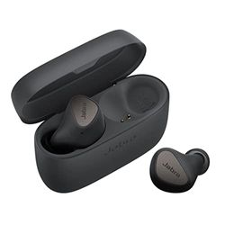 Jabra Elite 4 draadloze oordopjes, Active Noise Cancelling, discrete en comfortabele Bluetooth oordopjes met Spotify Tap Playback, Google Fast Pair, Microsoft Swift Pair en Multipoint - Donkergrijs