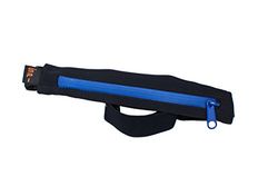 SPIbelt Uni Original Performance Belt Water Resistant with Blue Zipper Esecuzione Tasche, Black, S XL
