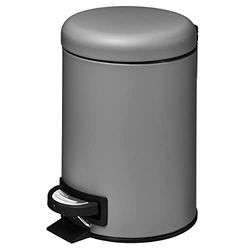 AMARE Poubelle cosmétique à pédale - 3 litres - Foncé