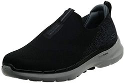 Skechers Gowalk - Scarpe da Passeggio da Uomo, 6 Elastiche, Senza Lacci, per Prestazioni Sportive, Nero/Bianco, Taglia 42, Nero e Bianco, 41 EU