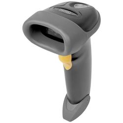 DIGITUS DA-81002 - Scanner de Codes à Barres 2D - Bidirectionnel à Main - 200 balayages/s - 10 cm de portée - 2 m câble USB-RJ45 - IP54 - Poignée Ergonomique - Codes à Barres et QR - Noir/Gris