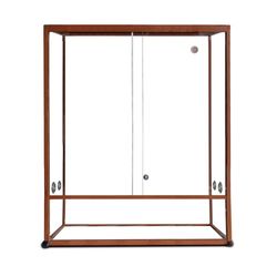 Reptiles Planet - Terrarium Aluminium Elegance - Couleur Bois - 62,5 x 45 x 90 cm