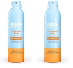ISDIN Fotoprotección Transparent Spray Wet Skin SPF 30, Protector Solar Corporal Invisible en Spray, muy Resistente al Agua y de Absorción Inmediata, 250 ml (Paquete de 2)