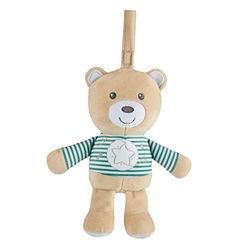 Chicco Teddybeer van sterren, pluche beer, spel voor kinderwagen of babybed, van zachte stof, met zacht licht en klassieke muziek, praktisch, machinewasbaar, pluche voor baby's van 0 maanden
